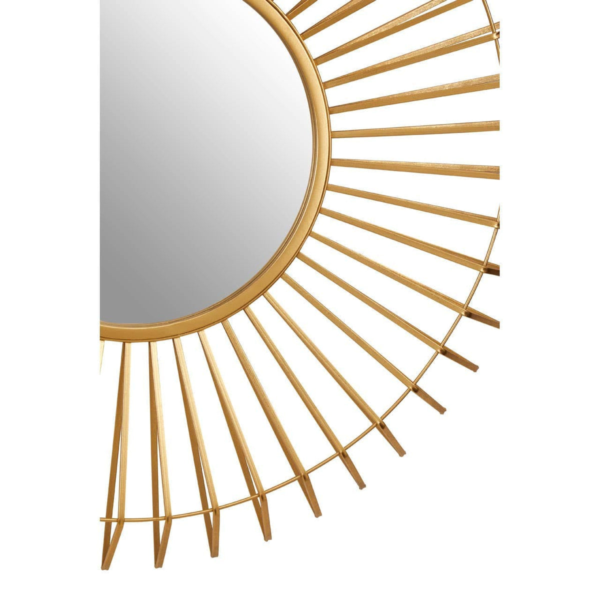 Noosa & Co. Mirrors Beauly Round Gold Wall Mirror House of Isabella UK