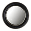 Noosa & Co. Mirrors Churchill Black Genuine Leather Wide Rim Wall Mirror House of Isabella UK