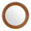 Noosa & Co. Mirrors Churchill Tan Genuine Leather Round Wall Mirror House of Isabella UK