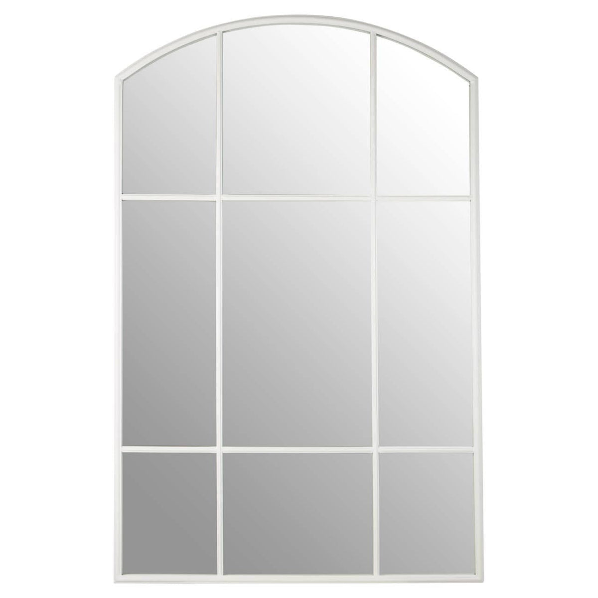 Noosa & Co. Mirrors Claren Matt White Window Pane Wall Mirror House of Isabella UK