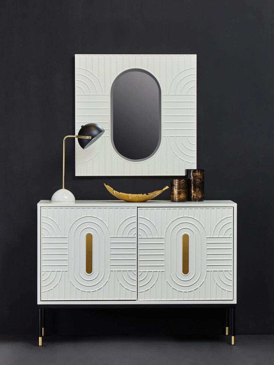 Noosa & Co. Mirrors Danta Off White Wall Mirror House of Isabella UK