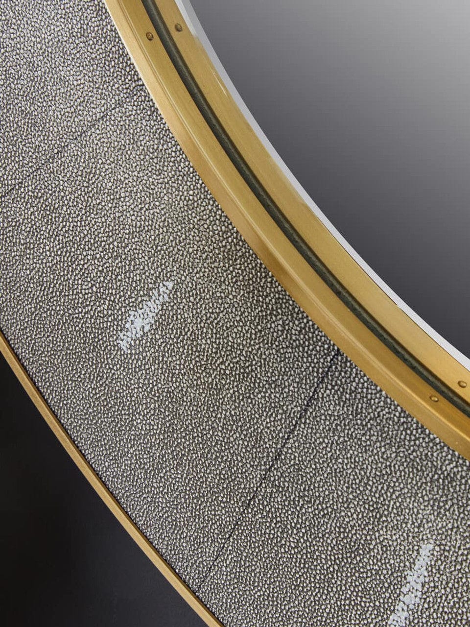 Noosa & Co. Mirrors Deruta Grey Shagreen Effect Wall Mirror House of Isabella UK