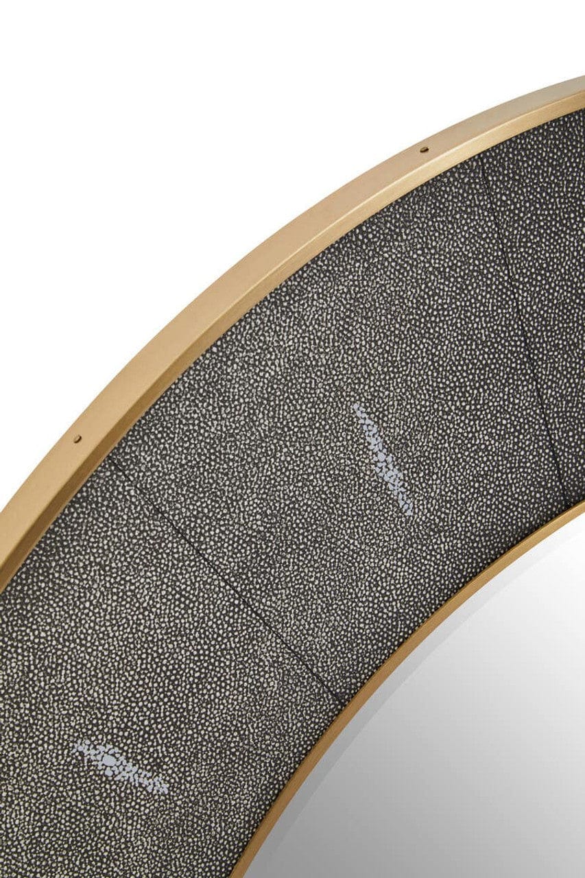 Noosa & Co. Mirrors Deruta Grey Shagreen Effect Wall Mirror House of Isabella UK