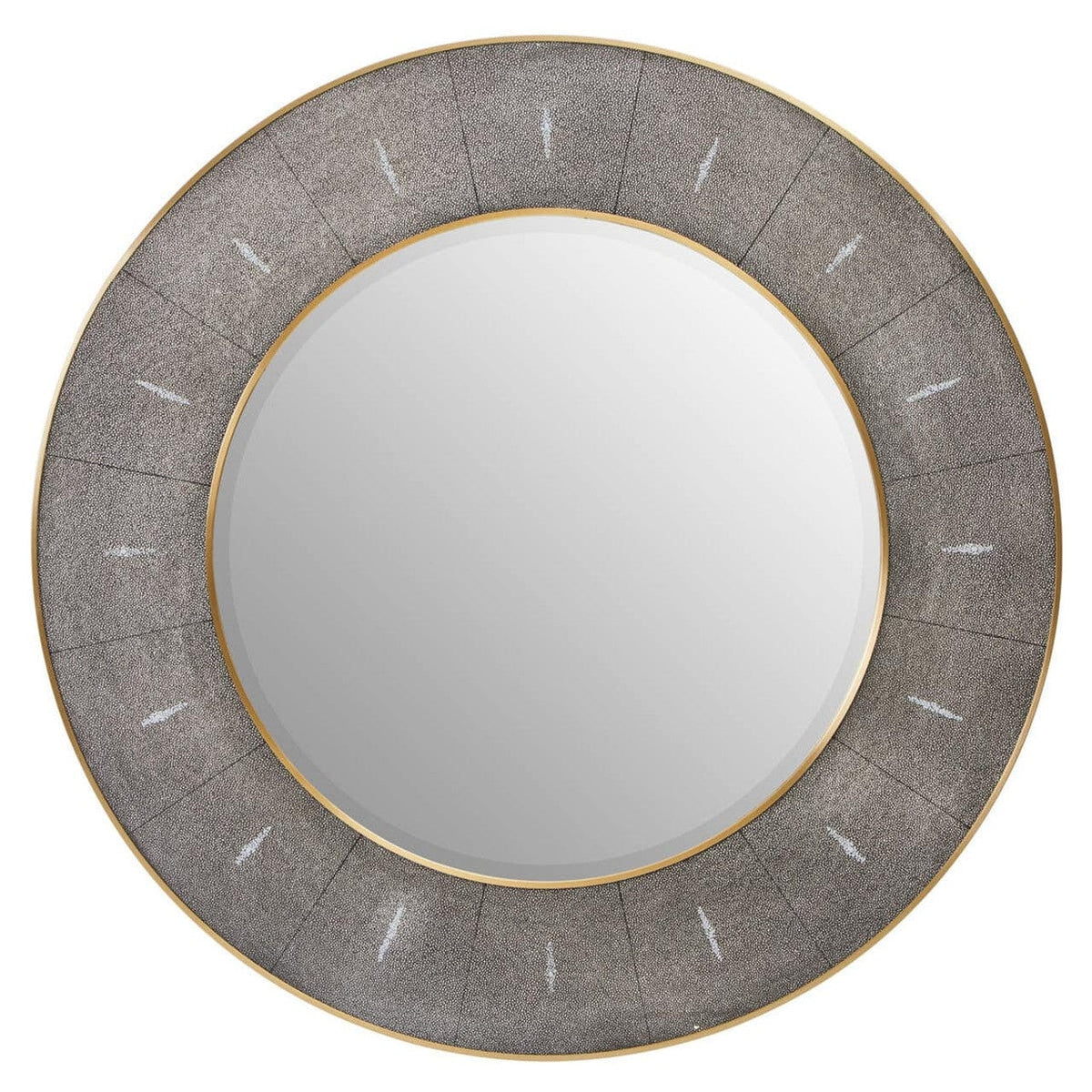Noosa & Co. Mirrors Deruta Grey Shagreen Effect Wall Mirror House of Isabella UK