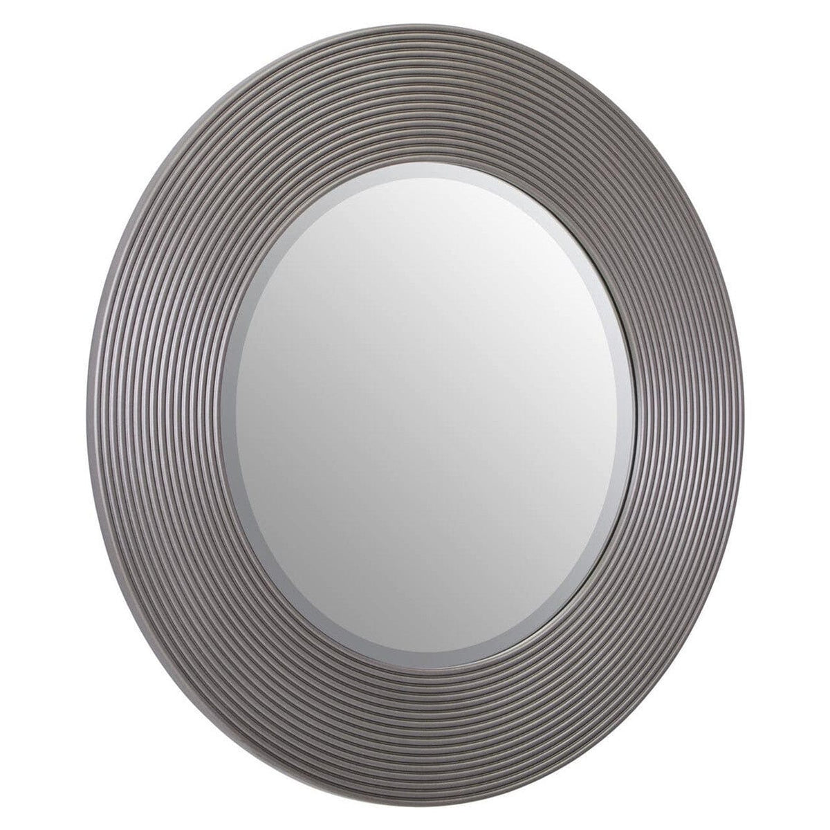 Noosa & Co. Mirrors Dervio Grey Ribbed Round Wall Mirror House of Isabella UK