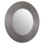 Noosa & Co. Mirrors Dervio Grey Ribbed Round Wall Mirror House of Isabella UK