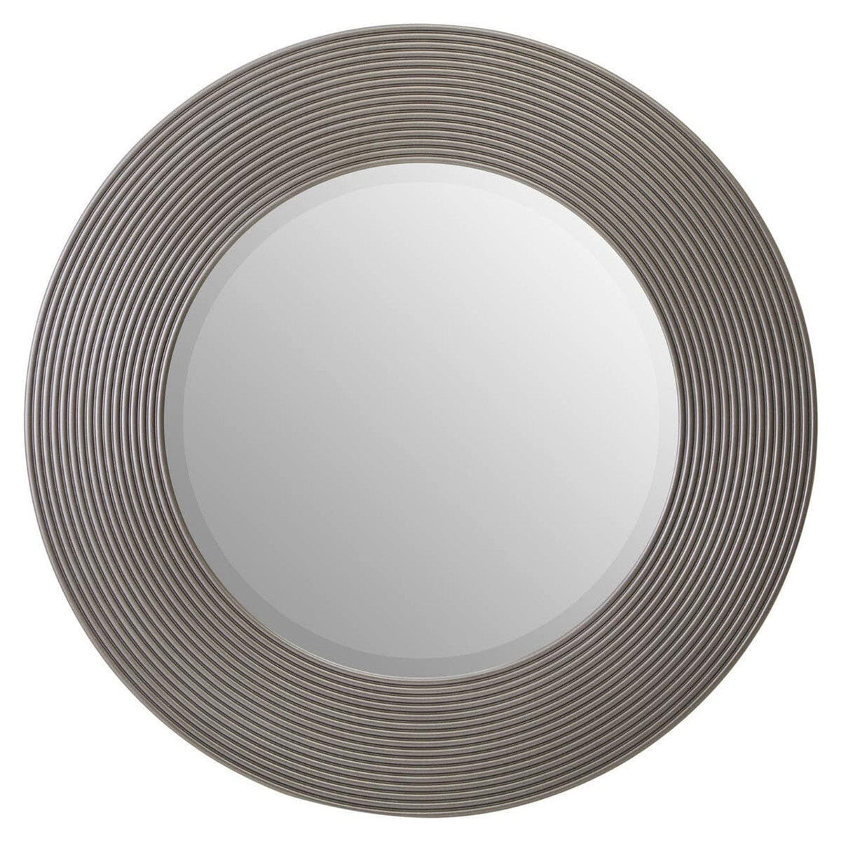 Noosa & Co. Mirrors Dervio Grey Ribbed Round Wall Mirror House of Isabella UK