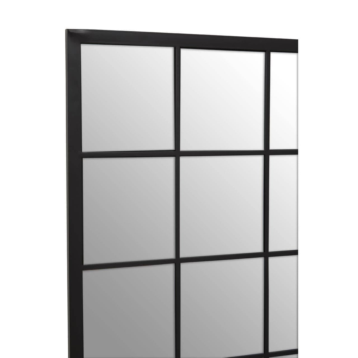Noosa & Co. Mirrors Descartes Black Large Grid Wall Mirror House of Isabella UK