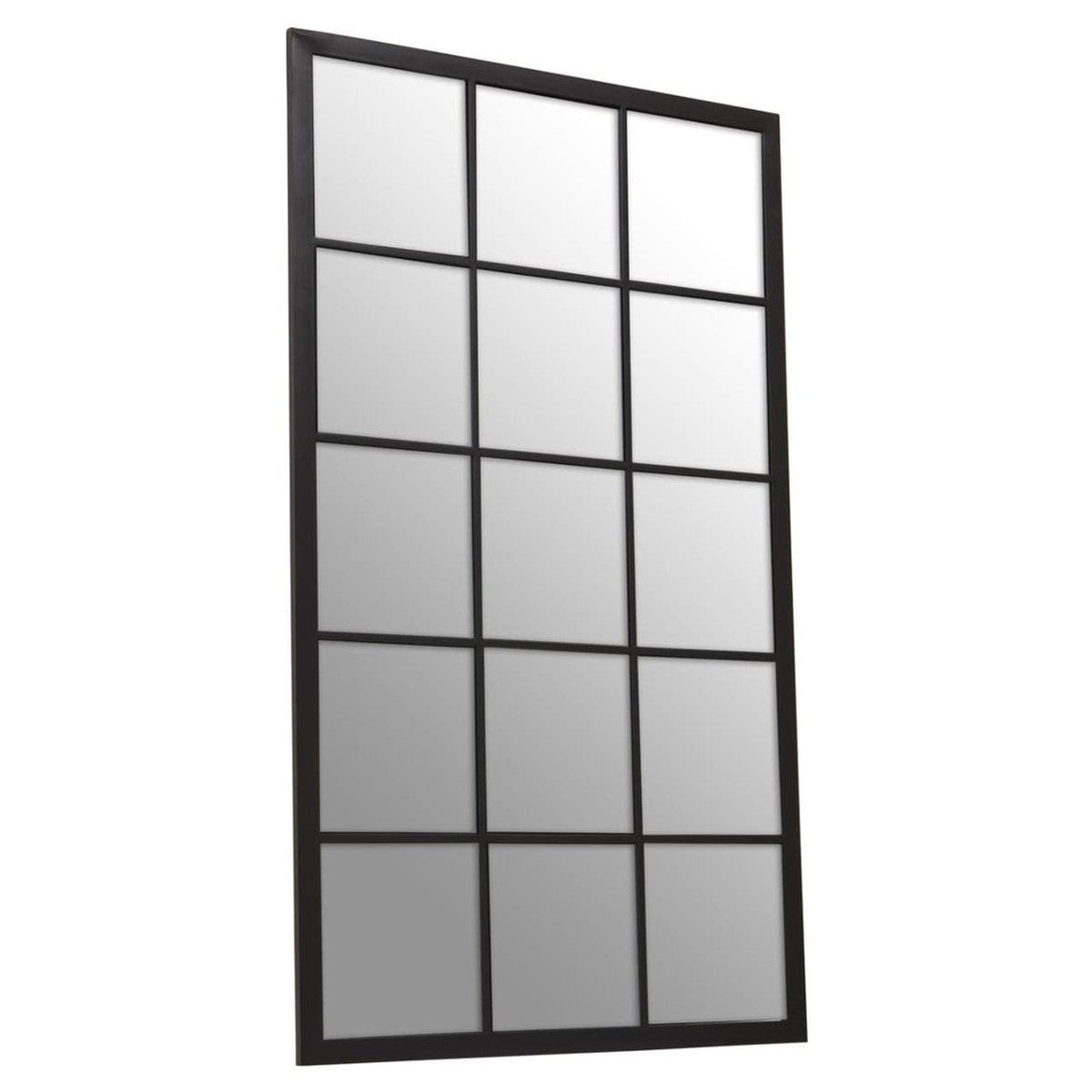 Noosa & Co. Mirrors Descartes Black Large Grid Wall Mirror House of Isabella UK
