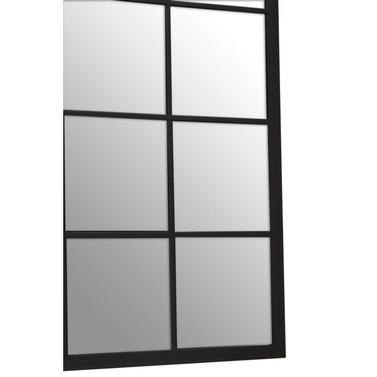 Noosa & Co. Mirrors Descartes Black Large Grid Wall Mirror House of Isabella UK