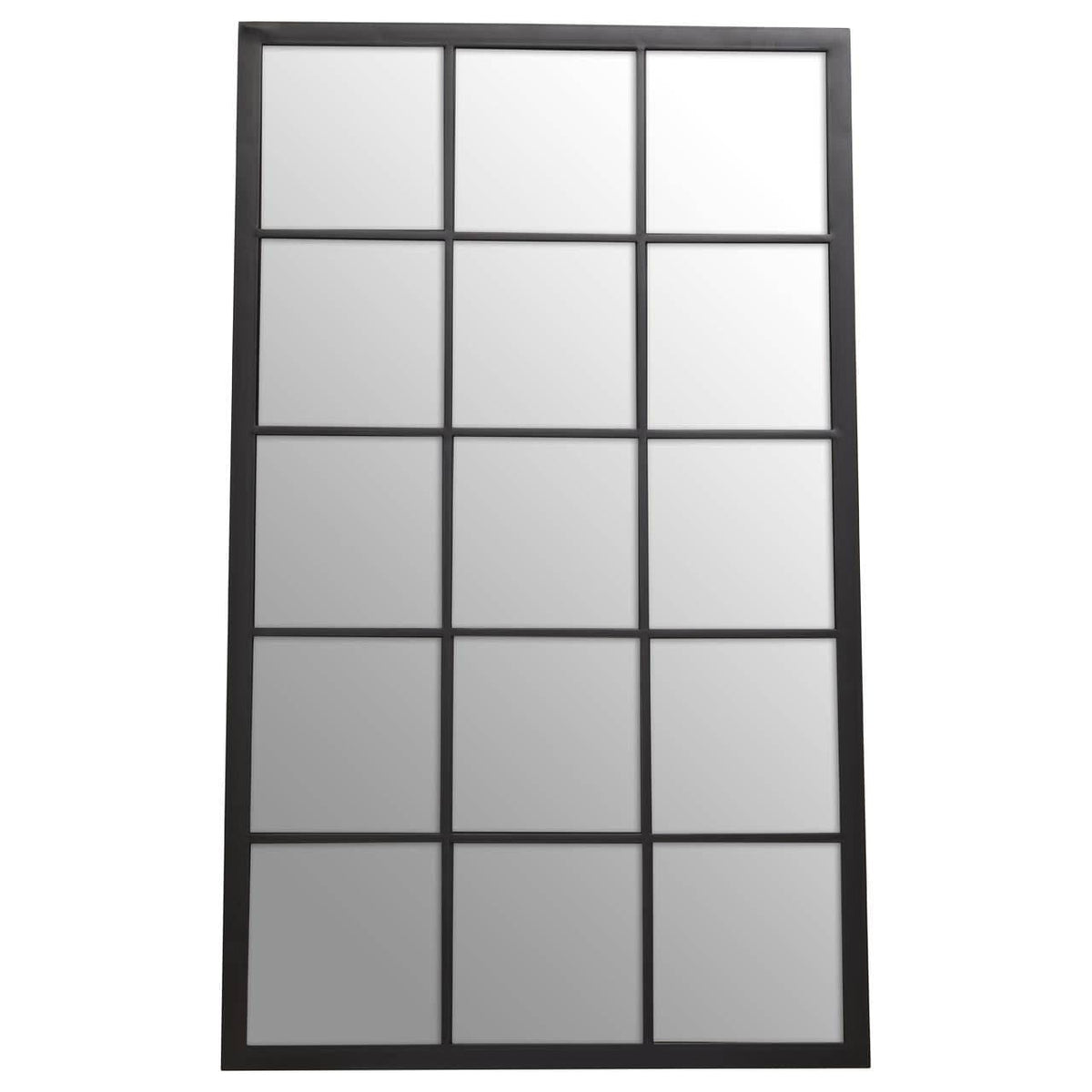 Noosa & Co. Mirrors Descartes Black Large Grid Wall Mirror House of Isabella UK