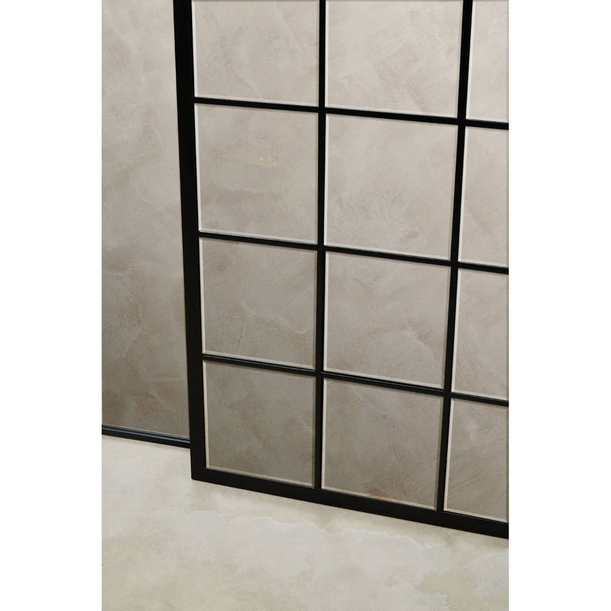 Noosa & Co. Mirrors Descartes Black Large Grid Wall Mirror House of Isabella UK