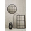 Noosa & Co. Mirrors Descartes Black Large Grid Wall Mirror House of Isabella UK