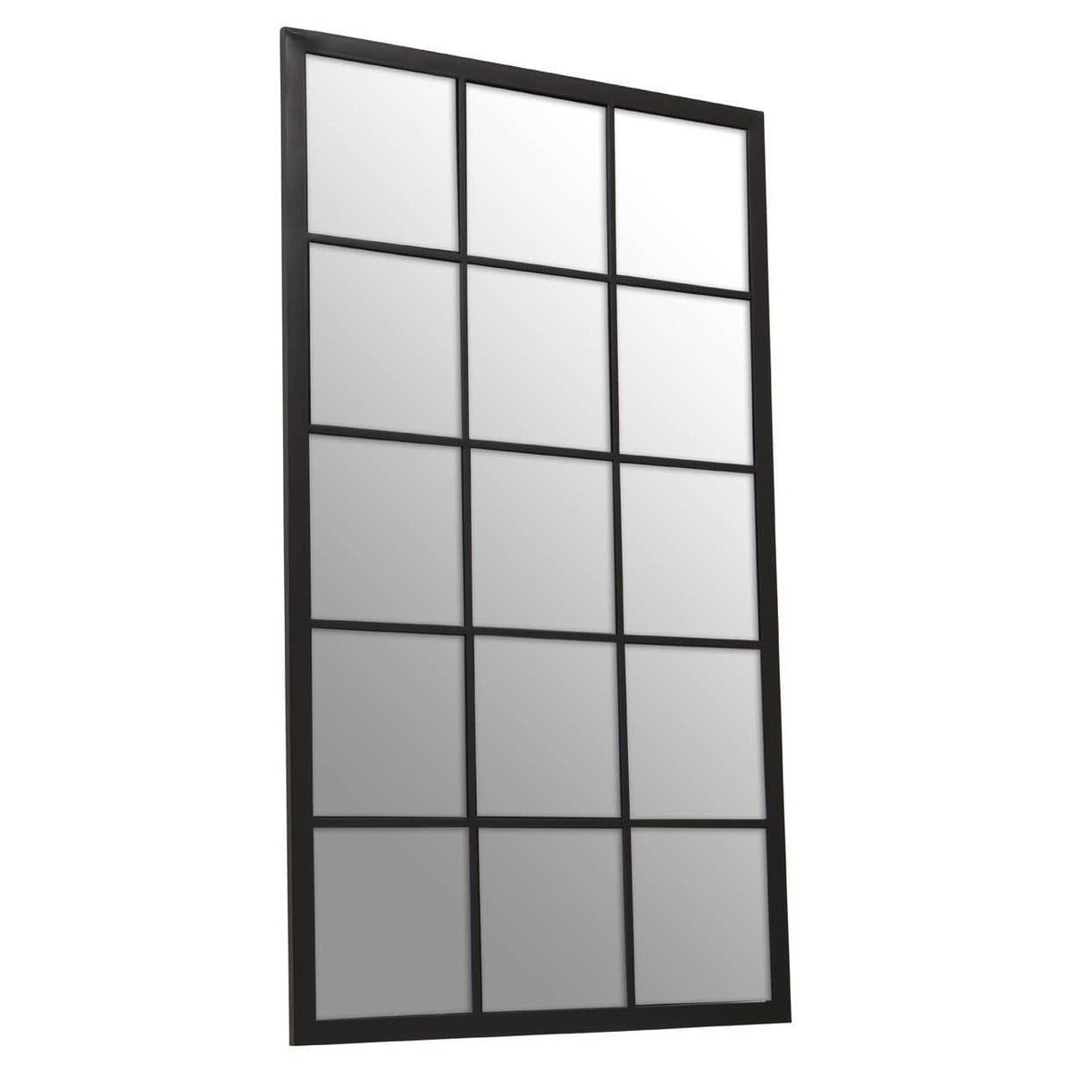 Noosa & Co. Mirrors Descartes Black Large Grid Wall Mirror House of Isabella UK