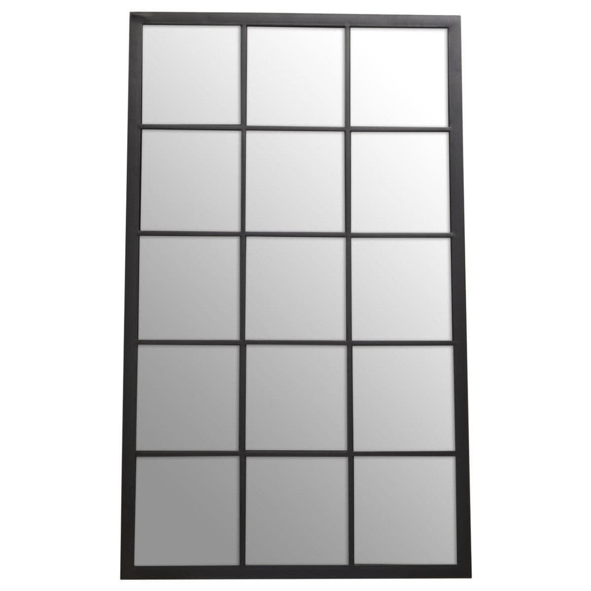 Noosa & Co. Mirrors Descartes Black Large Grid Wall Mirror House of Isabella UK