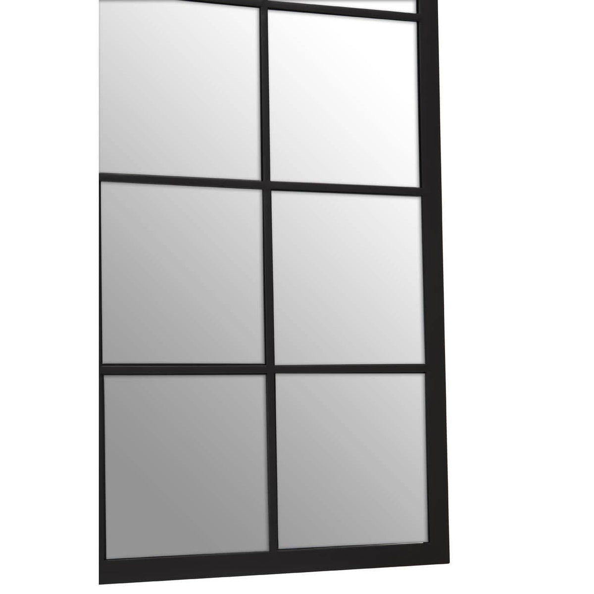Noosa & Co. Mirrors Descartes Black Large Grid Wall Mirror House of Isabella UK