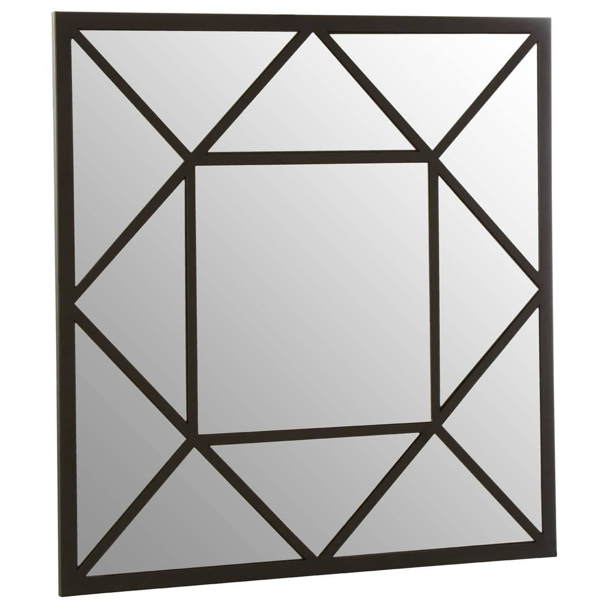 Noosa & Co. Mirrors Descartes Black Metal Frame Wall Mirror House of Isabella UK