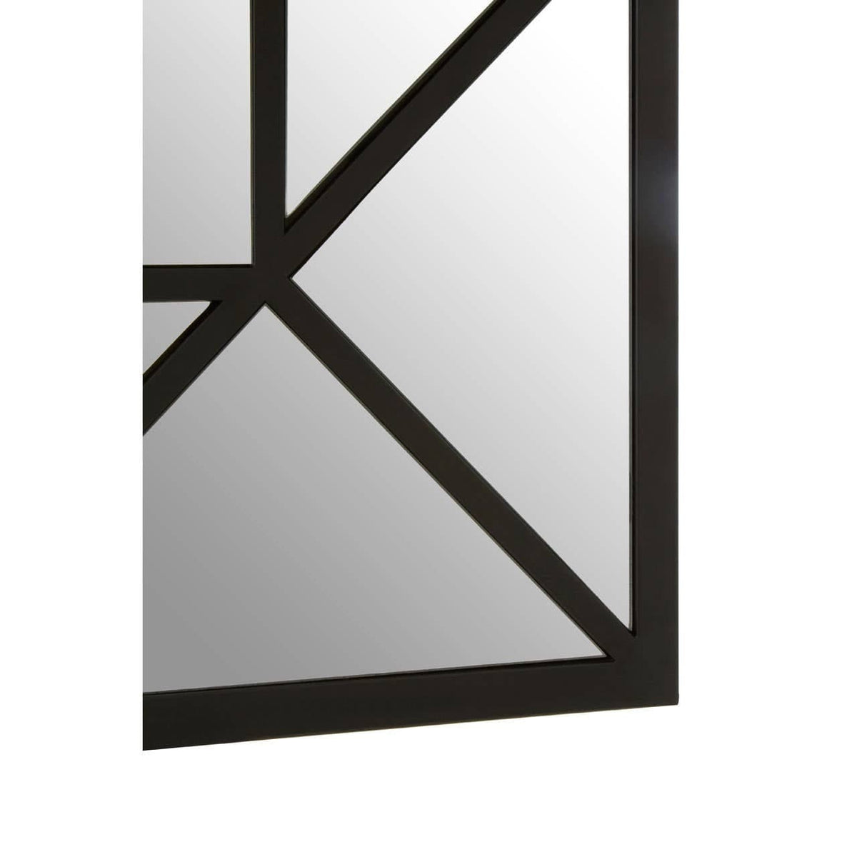 Noosa & Co. Mirrors Descartes Black Metal Frame Wall Mirror House of Isabella UK
