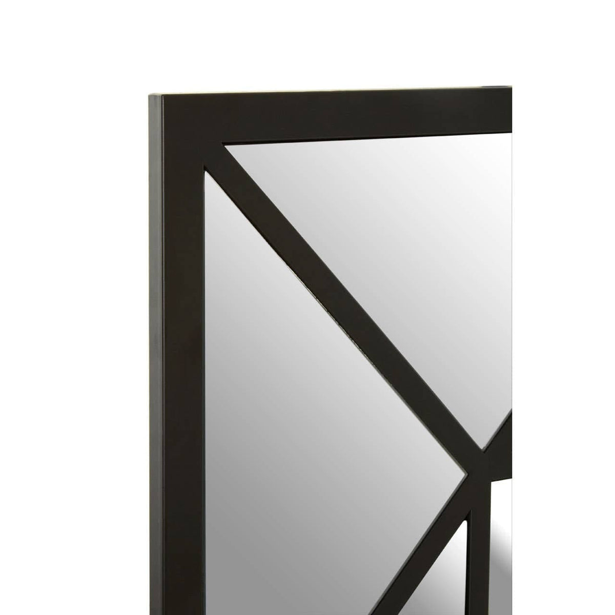 Noosa & Co. Mirrors Descartes Black Metal Frame Wall Mirror House of Isabella UK