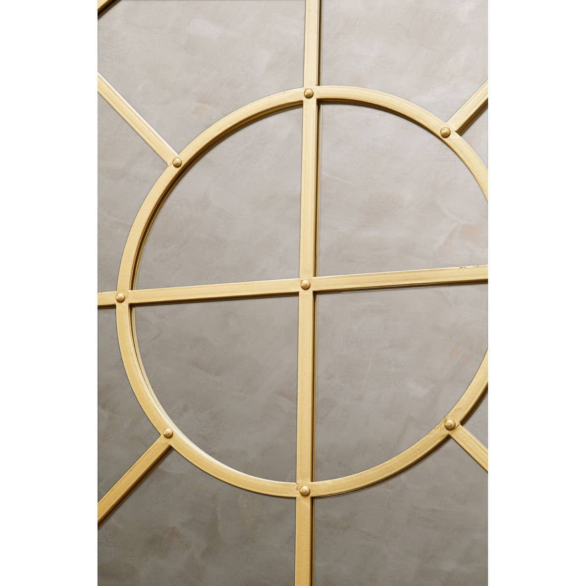 Noosa & Co. Mirrors Descartes Gold Finish Round Wall Mirror House of Isabella UK