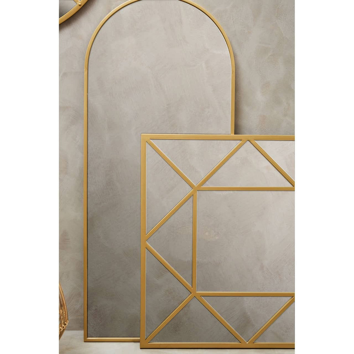 Noosa & Co. Mirrors Descartes Gold Frame Wall Mirror House of Isabella UK