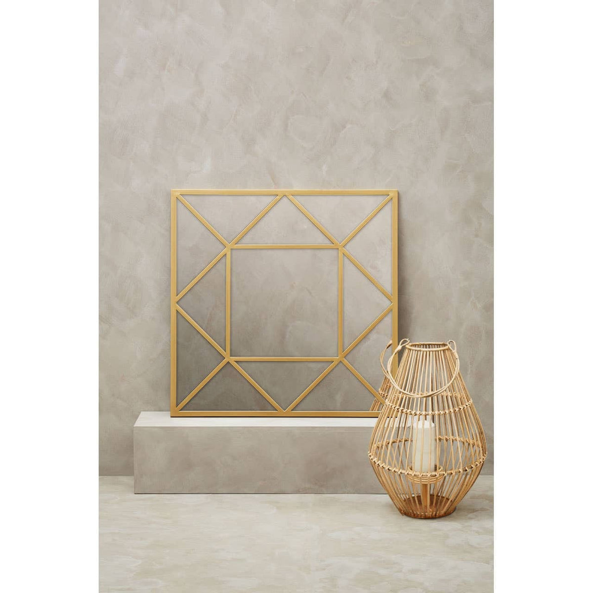 Noosa & Co. Mirrors Descartes Gold Frame Wall Mirror House of Isabella UK