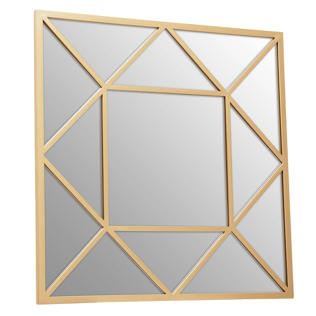 Noosa & Co. Mirrors Descartes Gold Frame Wall Mirror House of Isabella UK