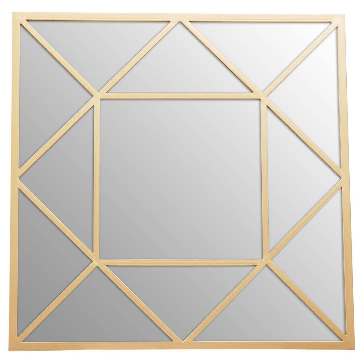 Noosa & Co. Mirrors Descartes Gold Frame Wall Mirror House of Isabella UK