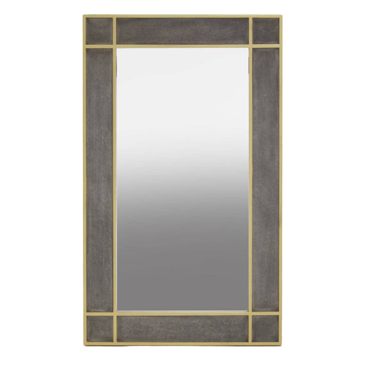 Noosa & Co. Mirrors Deskey Grey Shagreen Effect Wall Mirror House of Isabella UK