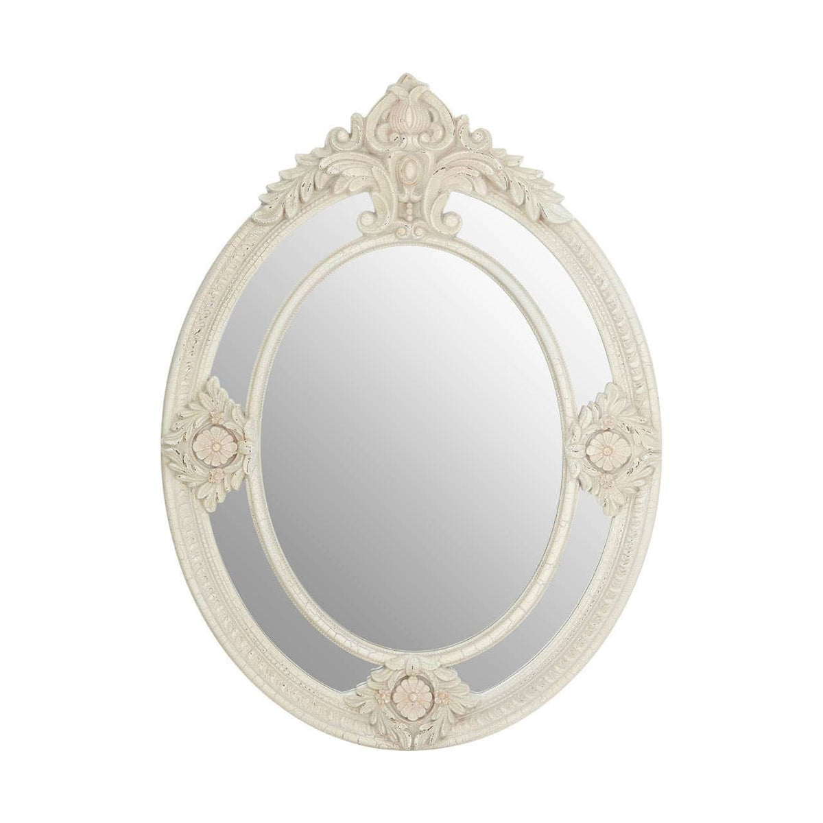 Noosa & Co. Mirrors Eclipse Antique White Ornate Wall Mirror House of Isabella UK