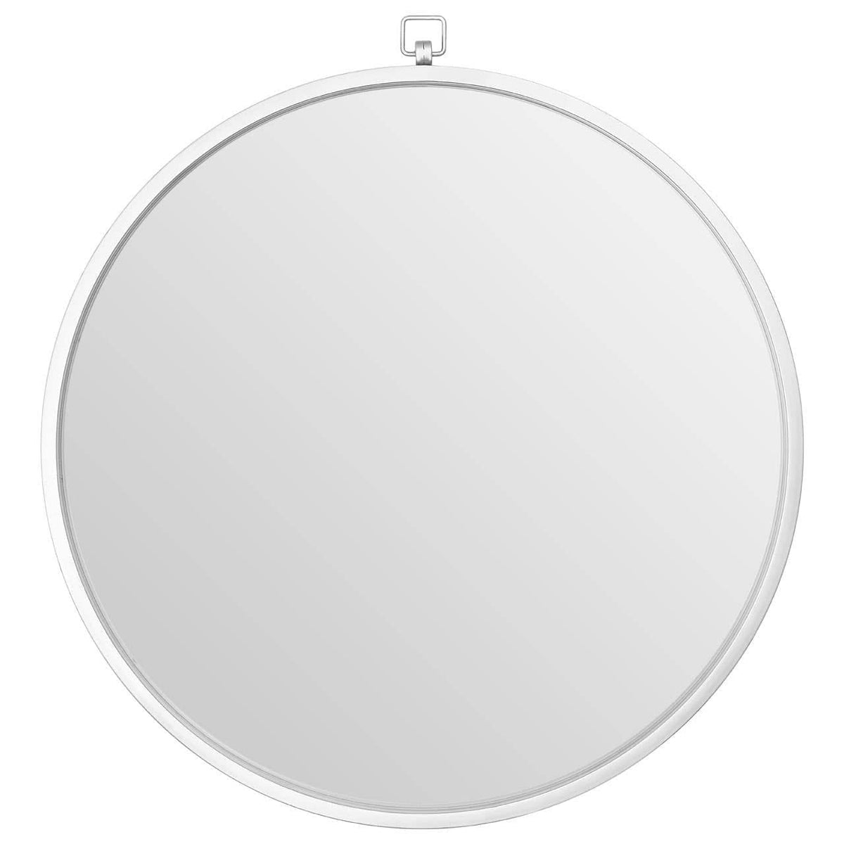 Noosa & Co. Mirrors Jacen Silver Metal Frame Round Wall Mirror House of Isabella UK