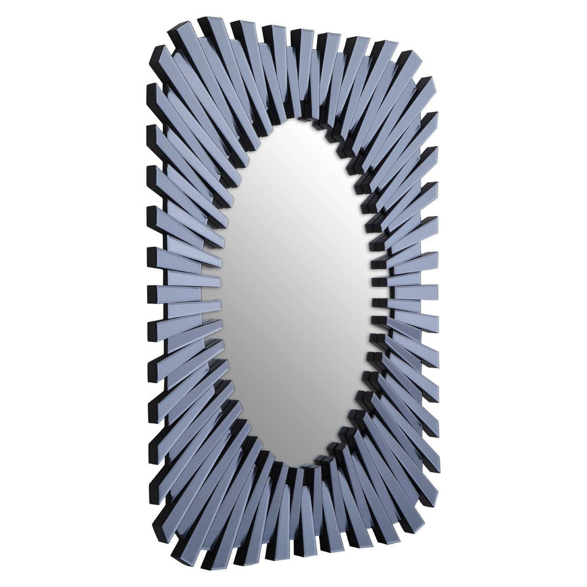 Noosa & Co. Mirrors Jade Grey Rectangular Sunburst Wall Mirror House of Isabella UK