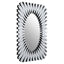 Noosa & Co. Mirrors Jade Silver Rectangular Sunburst Wall Mirror House of Isabella UK
