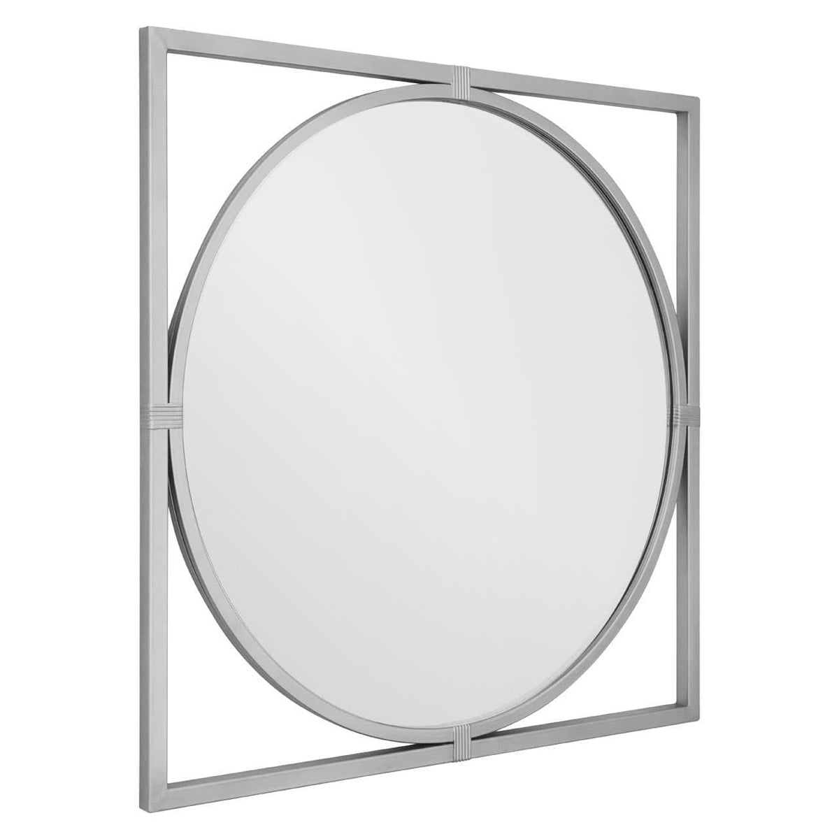 Noosa & Co. Mirrors Jair Silver Metal Frame Square Wall Mirror House of Isabella UK