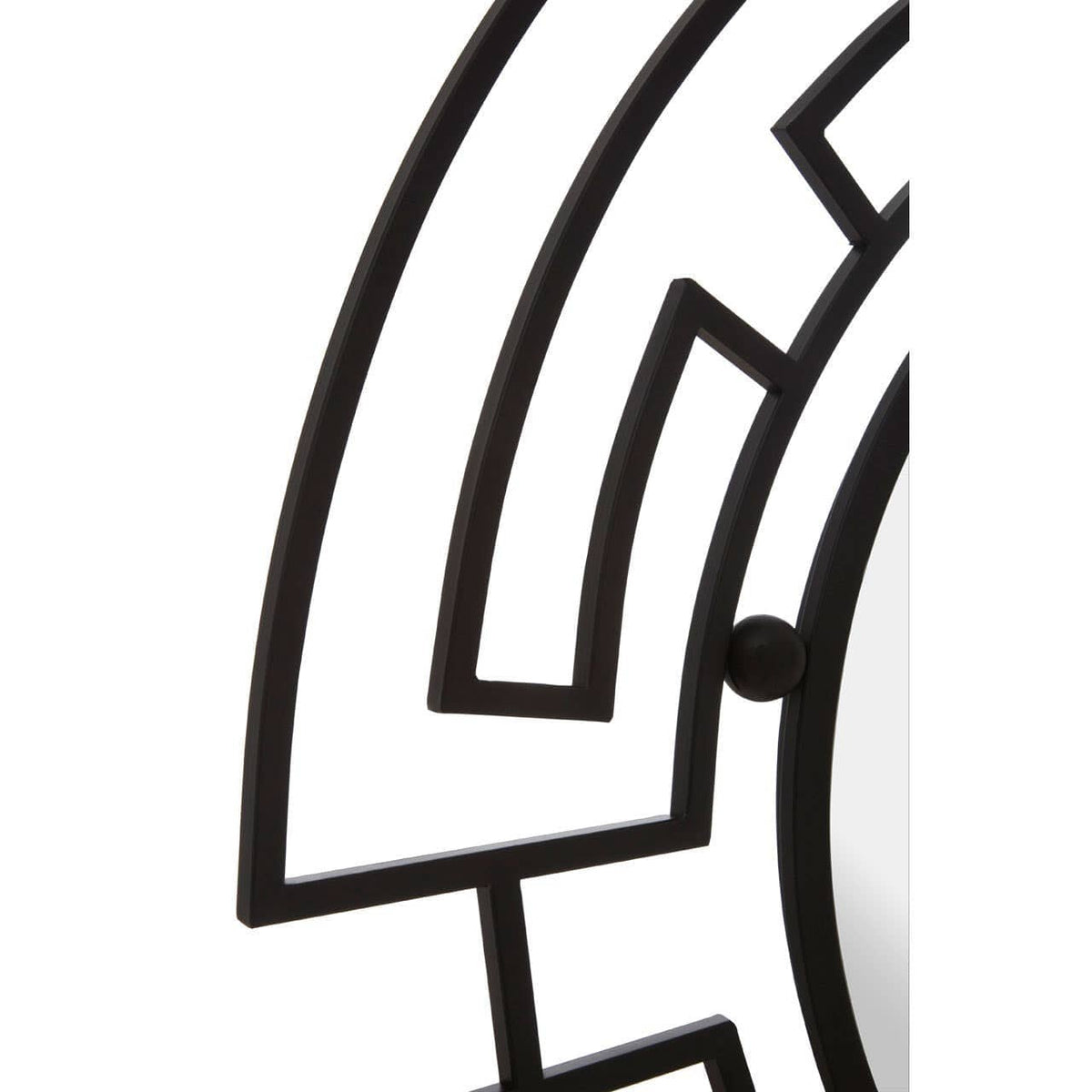 Noosa & Co. Mirrors Jalal Black Metal Frame Round Wall Mirror House of Isabella UK