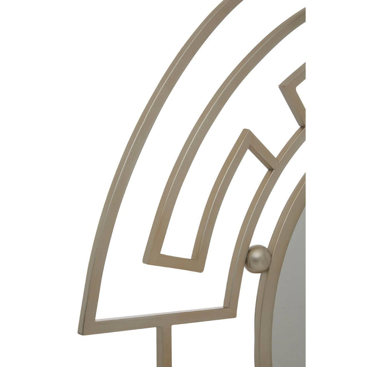 Noosa & Co. Mirrors Jalal Silver Metal Frame Round Wall Mirror House of Isabella UK