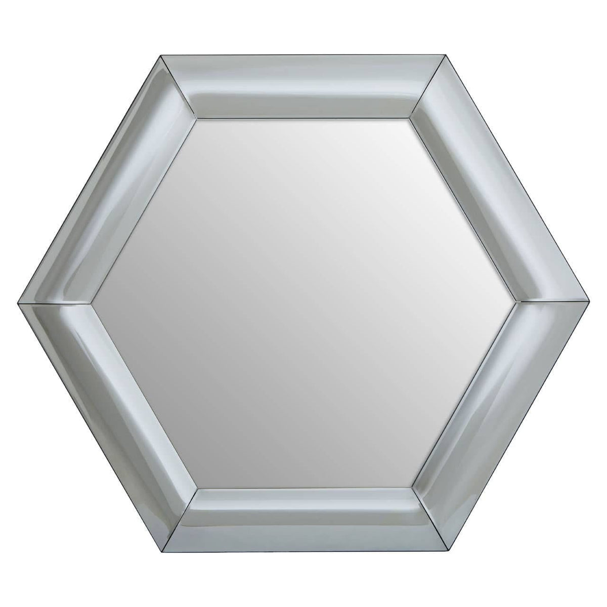 Noosa & Co. Mirrors Josie Silver Hexagon Wall Mirror House of Isabella UK