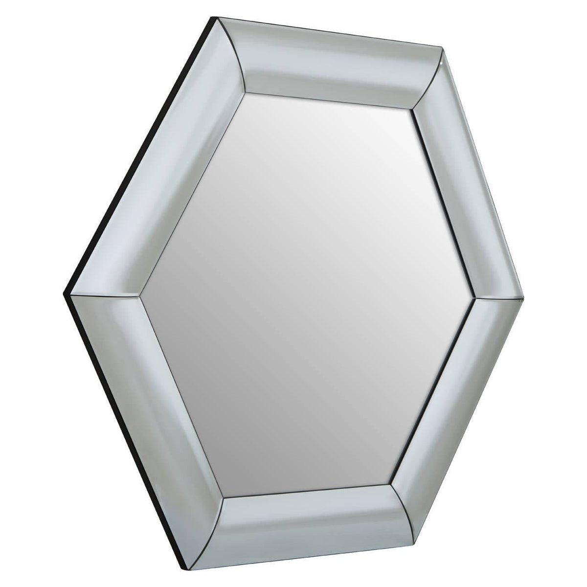 Noosa & Co. Mirrors Josie Silver Hexagon Wall Mirror House of Isabella UK
