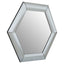 Noosa & Co. Mirrors Josie Silver Hexagon Wall Mirror House of Isabella UK
