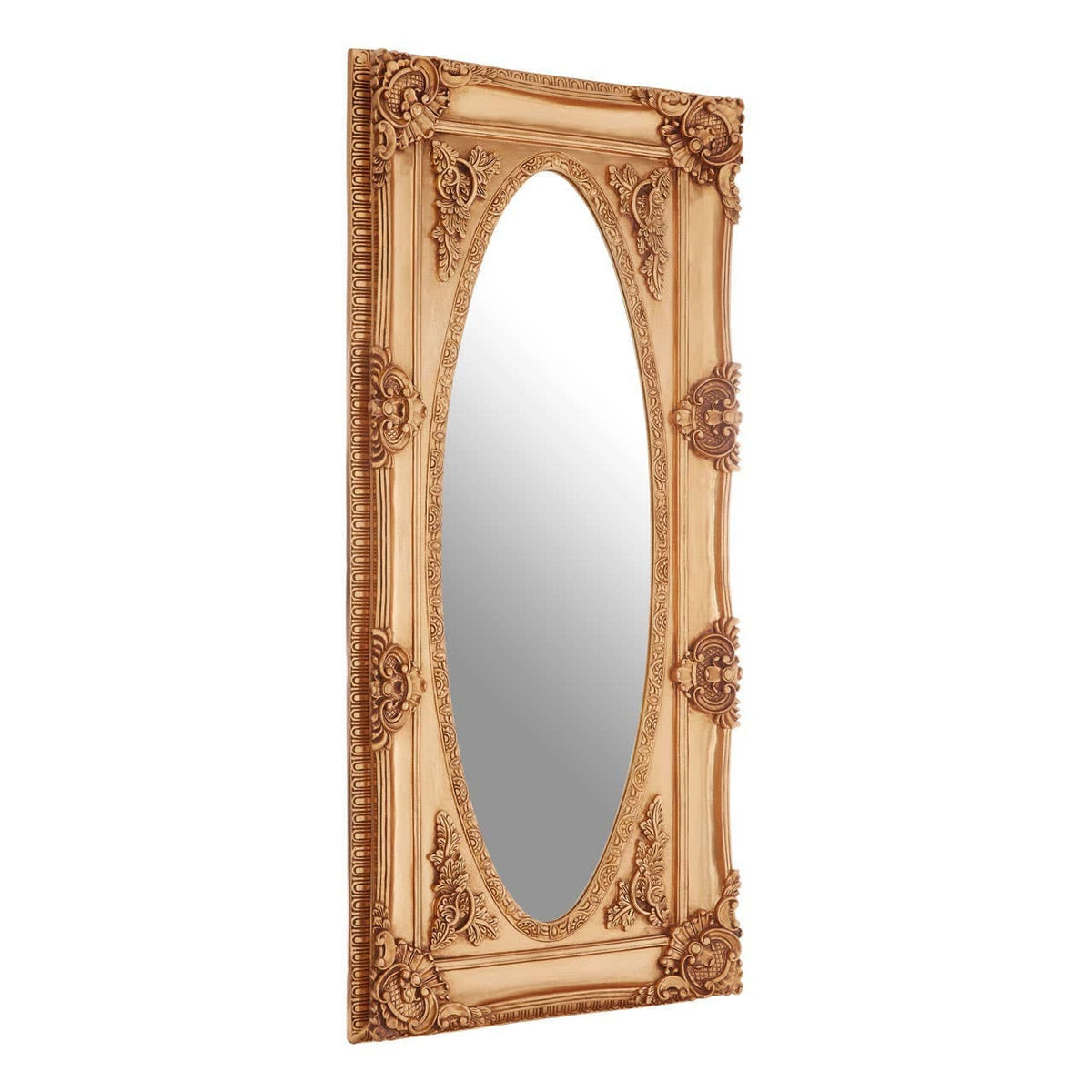 Noosa & Co. Mirrors Marseille Gold Finish Oval Border Wall Mirror House of Isabella UK