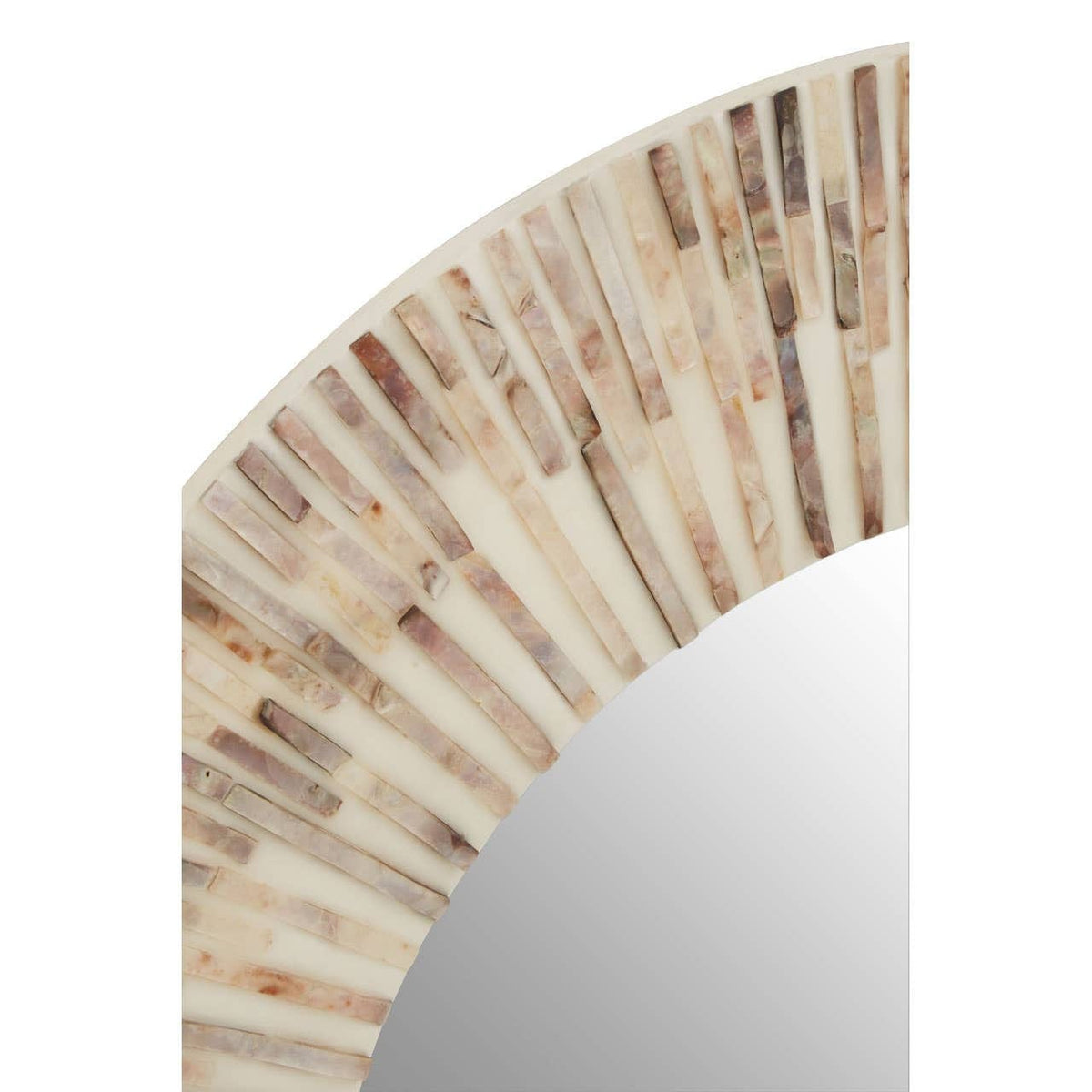 Noosa & Co. Mirrors Palu Natural Shell Round Wall Mirror House of Isabella UK