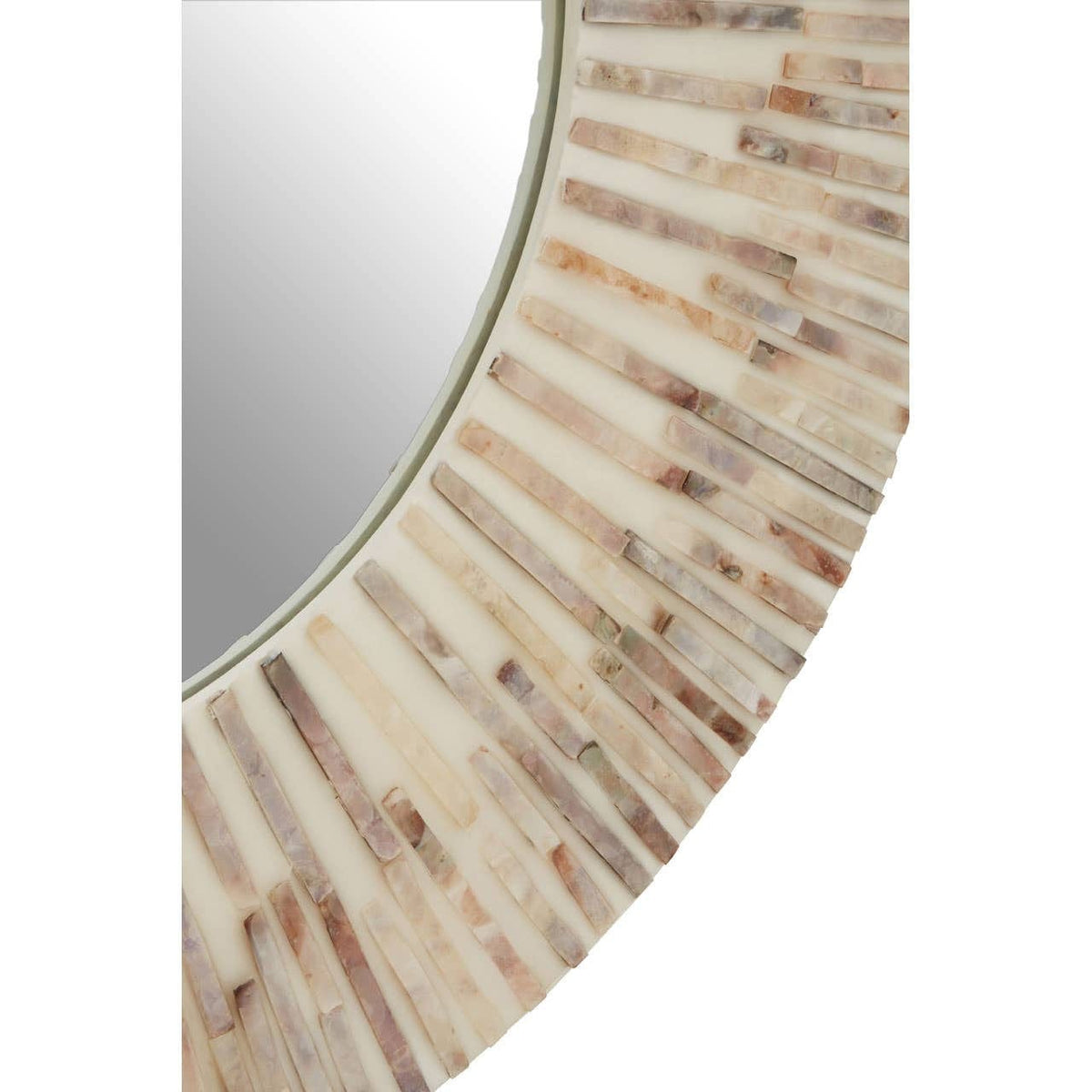 Noosa & Co. Mirrors Palu Natural Shell Round Wall Mirror House of Isabella UK