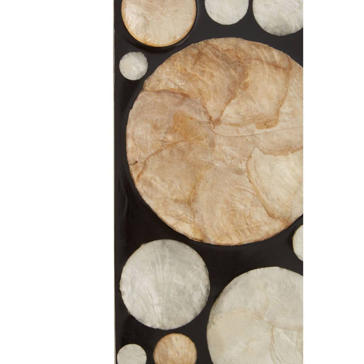 Noosa & Co. Mirrors Palu Rectangular Black Wall Mirror with Shell Inlay House of Isabella UK