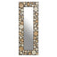 Noosa & Co. Mirrors Palu Rectangular Black Wall Mirror with Shell Inlay House of Isabella UK