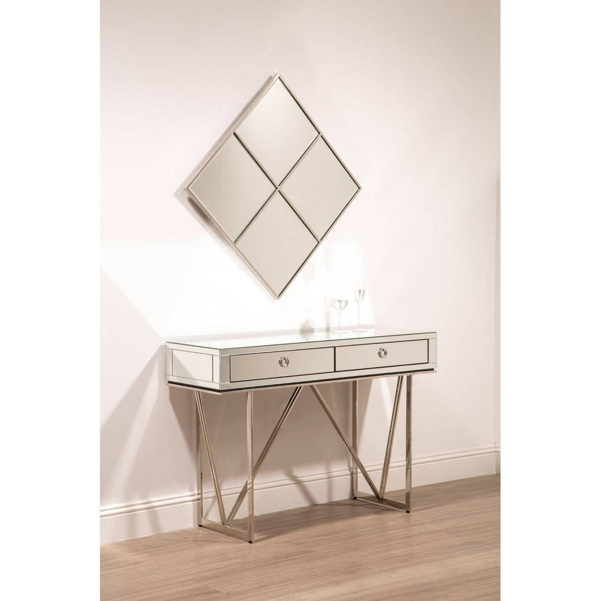 Noosa & Co. Mirrors Reva Diamond Frame Wall Mirror House of Isabella UK