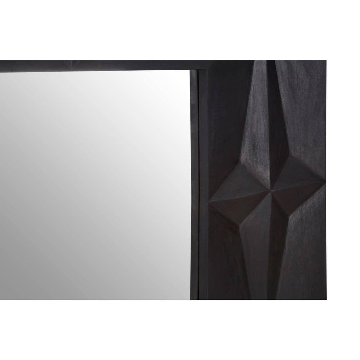 Noosa & Co. Mirrors Sabari Black Finish Square Wall Mirror House of Isabella UK
