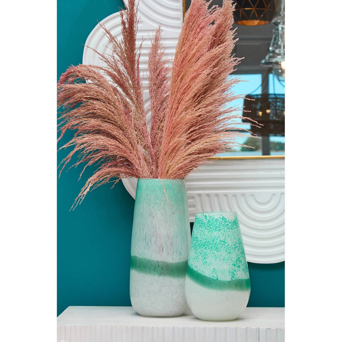 Noosa & Co. Mirrors Saras White Finish Mango Wood Wall Mirror House of Isabella UK