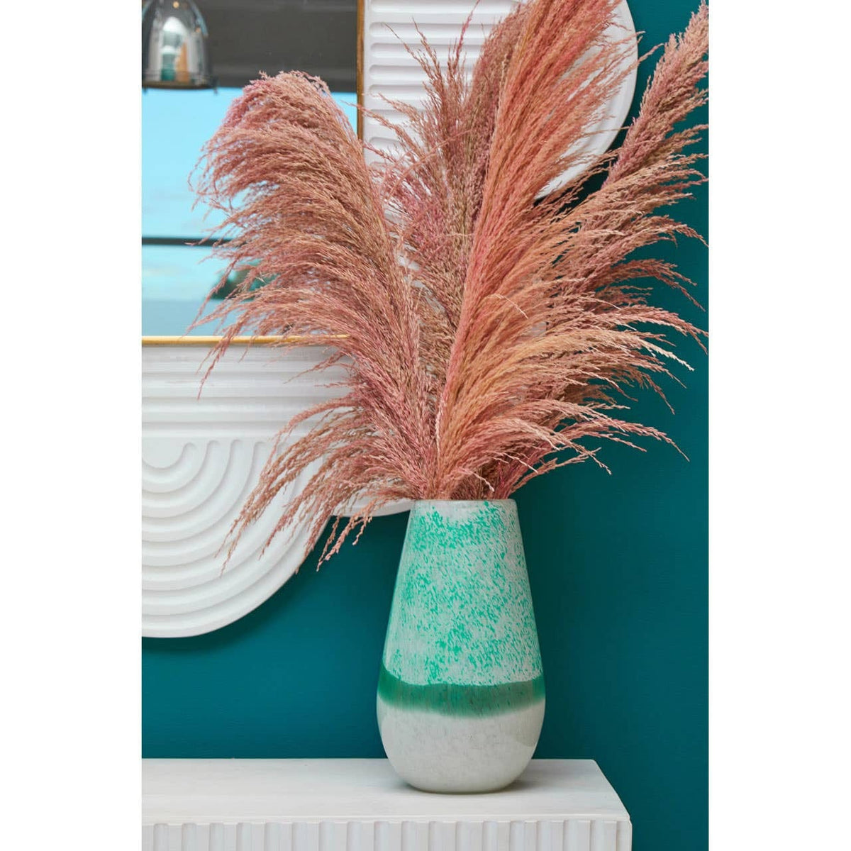 Noosa & Co. Mirrors Saras White Finish Mango Wood Wall Mirror House of Isabella UK