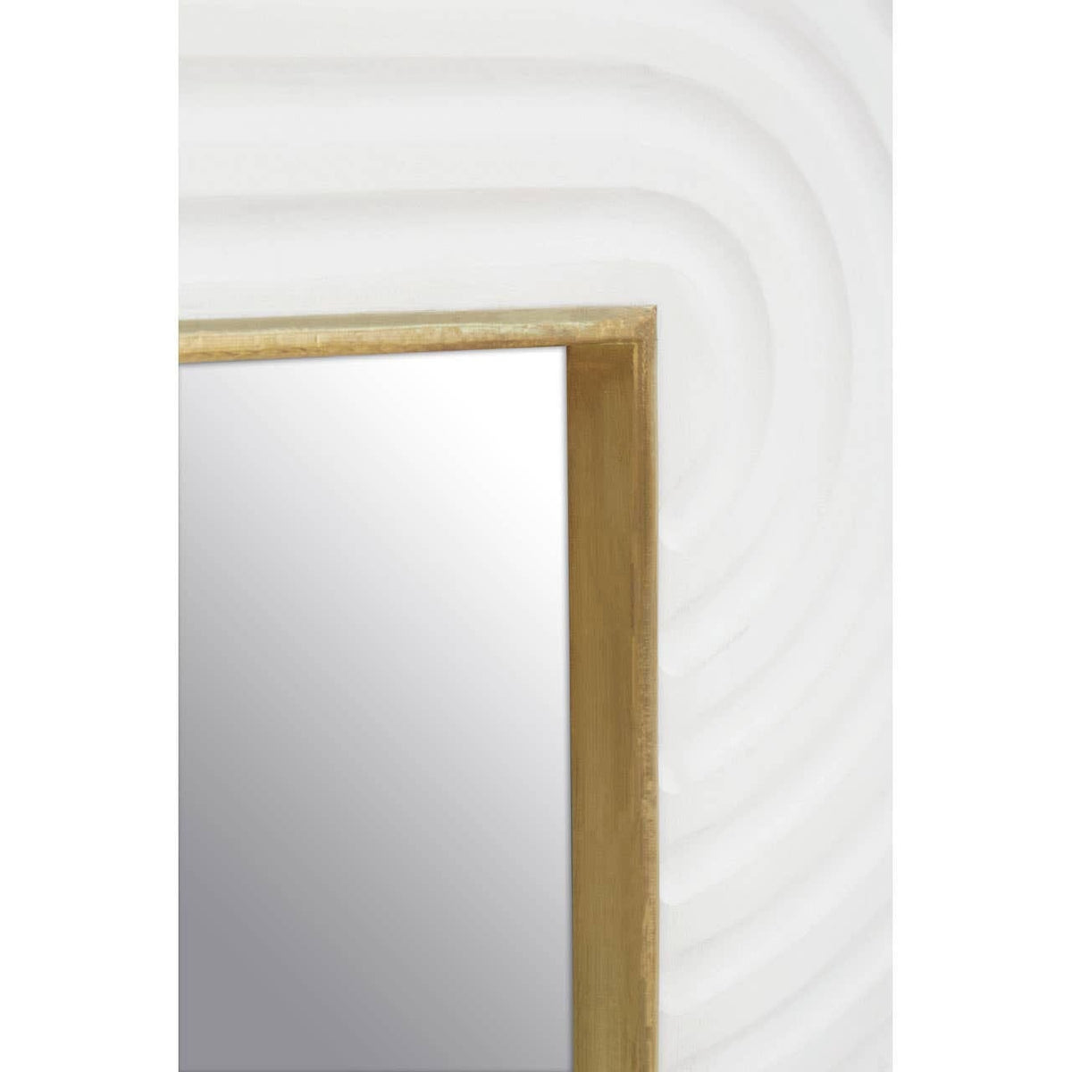 Noosa & Co. Mirrors Saras White Finish Mango Wood Wall Mirror House of Isabella UK