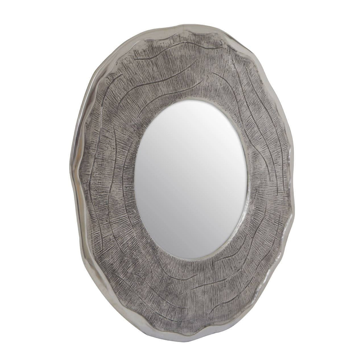 Noosa & Co. Mirrors Silva Large Oak Effect Silver Wall Mirror House of Isabella UK